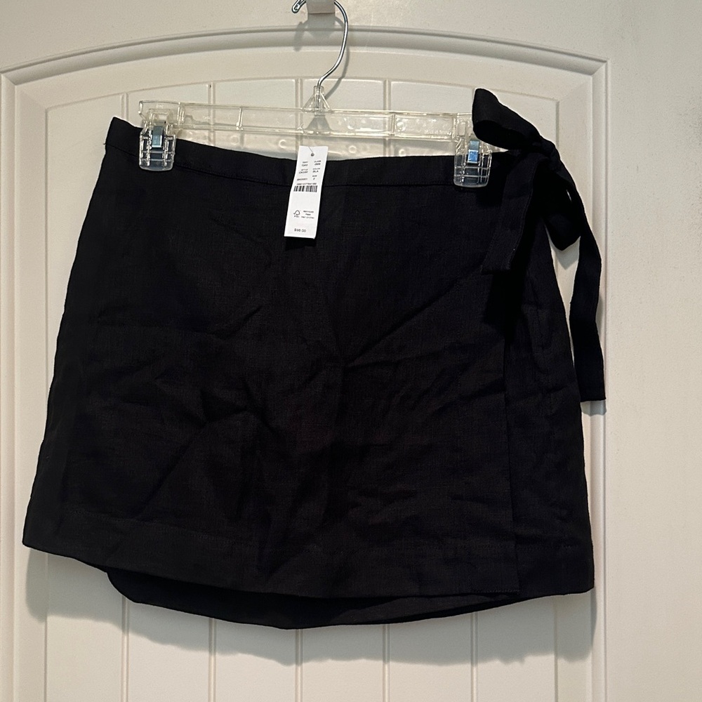 J. Crew Linen Wrap Skirt